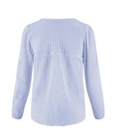 Zusss blouse met gewatteerd detail lichtblauw