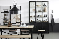 New Routz Detroit 6 deurs vitrinekast Black/White