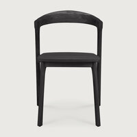 Ethnicraft outdoor Bok dining chair varnished teak black