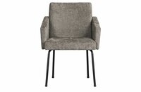 WOOOD Premium Mount Eetkamerstoel Grof Geweven Stof Taupe