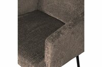 WOOOD Premium Mount Eetkamerstoel Grof Geweven Stof Grijs/Bruin