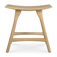 Ethnicraft Oak Osso stool low hardwax oil finish.