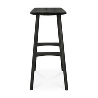Ethnicraft Oak Osso counter stool varnished oak black