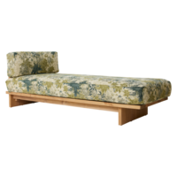 HKliving outdoor daybed teak botanical