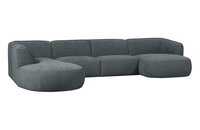 Woood Essentials Polly Bank U-vorm Links Blauw/Groen