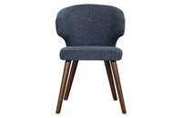 Vtwonen Cape Eetkamerstoel Gemeleerde Stof Blauw