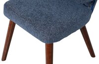 Vtwonen Cape Eetkamerstoel Gemeleerde Stof Blauw