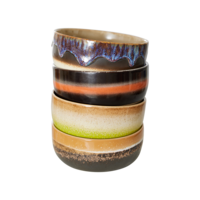 HKLIVING 70s ceramics dessert bowls; humus (set van 4)
