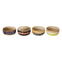 HKLIVING 70s ceramics dessert bowls; humus (set van 4)