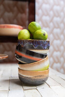 HKLIVING 70s ceramics dessert bowls; humus (set van 4)