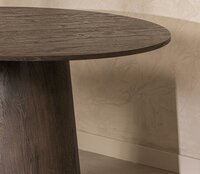Woood Maan Eettafel Rond MDF Donkerbruin 120cm