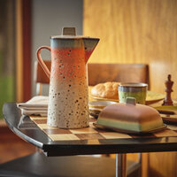 HKLIVING 70s ceramics butter dish, mercury