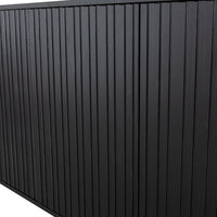 WOOOD Premium New gravure dressoir 200 cm grenen zwart [fsc]
