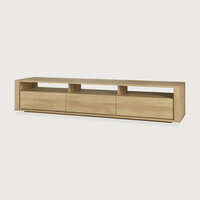 Ethnicraft oak Shadow TV-cupboard 3 drawers 