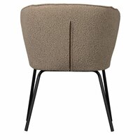 WOOOD Essentials Admit eetkamerstoel Boucl&eacute; Beige