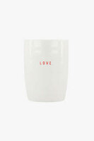 ZUSSS KOFFIEMOK LOVE WIT/ROOD