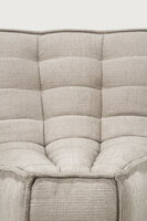 Ethnicraft N701 Modular Sofa Beige 45&deg; Ronde Hoek