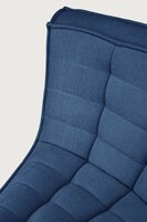 Ethnicraft N701 Modular Sofa Blauw 45&deg; Ronde Hoek