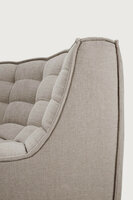 Ethnicraft N701 Modular Bank Ecru Ronde Hoek