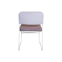 NOGA lima eetkamerstoel wit frame / duo stoffering