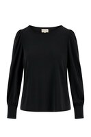 Zusss sweater met boothals zwart