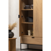WOOOD Essentials Silas 2-deurs kast Eiken Decor