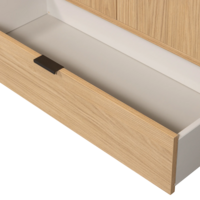WOOOD Essentials Silas 2-deurs kast Eiken Decor