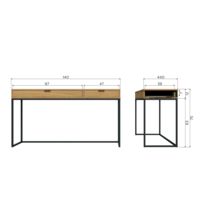 WOOOD Essentials Silas Bureau Eiken Decor