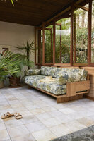 HKLIVING Outdoor Sofa Teak Botanical