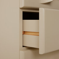 HKLIVING Chest Of 6 Drawers Cream