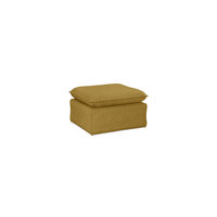 HKLIVING Nomad Couch Cover Hocker Linen, Burnt Ochre