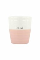 Zusss koffiemok amour wit/roze
