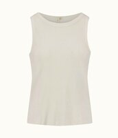 Zusss singlet ronde hals in rib off white