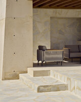 Ethnicraft Corbey outdoor loungestoel incl. kussens oyster