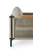 Ethnicraft Corbey outdoor loungestoel incl. kussens oyster