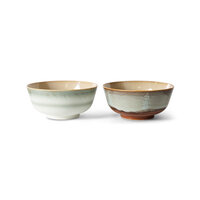 HKLIVING 70s ceramics ramen bowls, verge (set of 2)