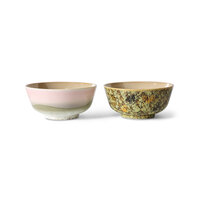 HKLIVING 70s ceramics ramen bowls, ascend (set of 2)