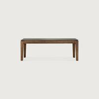 Ethnicraft Bok Bench Varnished Teak Brown 126cm