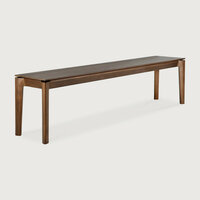Ethnicraft Bok Bench Varnished Teak Brown 186cm