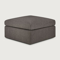 Ethnicraft Mellow Modular Sofa Granite Eco Fabric Footstool