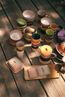 HKLIVING 70s ceramics: cake tray sunbeam