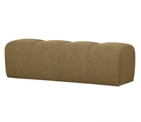 Woood Mojo Eetbankje 164cm Boucl&eacute; Geel/Bruin Melange