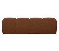 Woood Mojo Eetbankje 164cm Boucl&eacute; Roest Bruin Melange