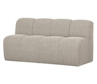 Woood Mojo Eetbankje 164cm Met Rugleuning Boucl&eacute; Beige Melange