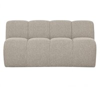 Woood Mojo Eetbankje 164cm Met Rugleuning Boucl&eacute; Beige Melange