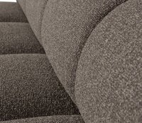 WOOOD Mojo Eetbankje 164cm Met Rugleuning Boucl&eacute; Bruin Melange