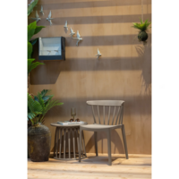 WOOOD Bliss Tuinstoel Met Spijlen Kunstof Taupe