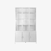 New Routz Detroit 6 deurs vitrinekast white