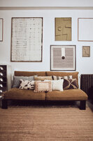 HKLIVING velvet cushion army green 60x40 cm 