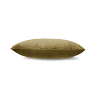 HKLIVING velvet cushion army green 60x40 cm 